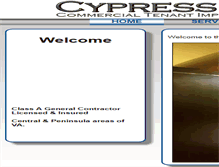 Tablet Screenshot of cypressconstructionva.com